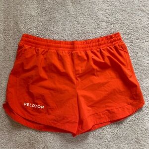 Peloton running shorts orange XL